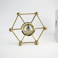 欧式客厅钟表座摆件个性创意简约现代电视柜金属软装工艺品摆设
