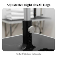 Long-Lasting Dog Grooming Stand Heavy Duty Pet Standing Aid Easy to Assemble No-Sit Haunch Holder Portable for Home Groomers, Beginners