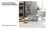 4 Pieces Stackable small p-meal prepp Box complimentaryzer Safe Refrigerator container Set closureed Lid