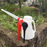 带刻度塑料机油壶加油壶注油器汽修机油枪手动加机油油壶5升套装