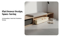 Rolling Under-Bed Organizer With casters Flat Rolling Storage container for Homeowners