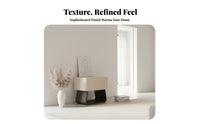 Storage Nightstand Italian aesthetic Shaped Bedside Cabinet Minimalist Design