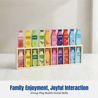 Memory Training Board Game, Logic Thinking, Parent-Child Interactive Educational Toy, Concentration, Fun Guess the Bottle