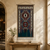 Bohemian Wall Hanging Ethnic Design Boho Tapestry Colorful Print for Guesthouse