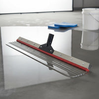 24 Inch Floor Coating Rake Heavy Duty Notched Floor Squeegee Professional Grade