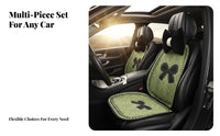 Bowknot Car Seat Pad Comfortable Fit Cute Car Seat Cover for Motorists, Automobile, Frequent Driving