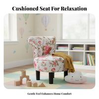Low-Backed Round Stool European design Household Furniture With Backrest Padded Seat for Bedroom, Entryway
