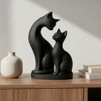 Feline Desktop Ornament Gift Idea Feline Sculpture Easy to Design for Shelf