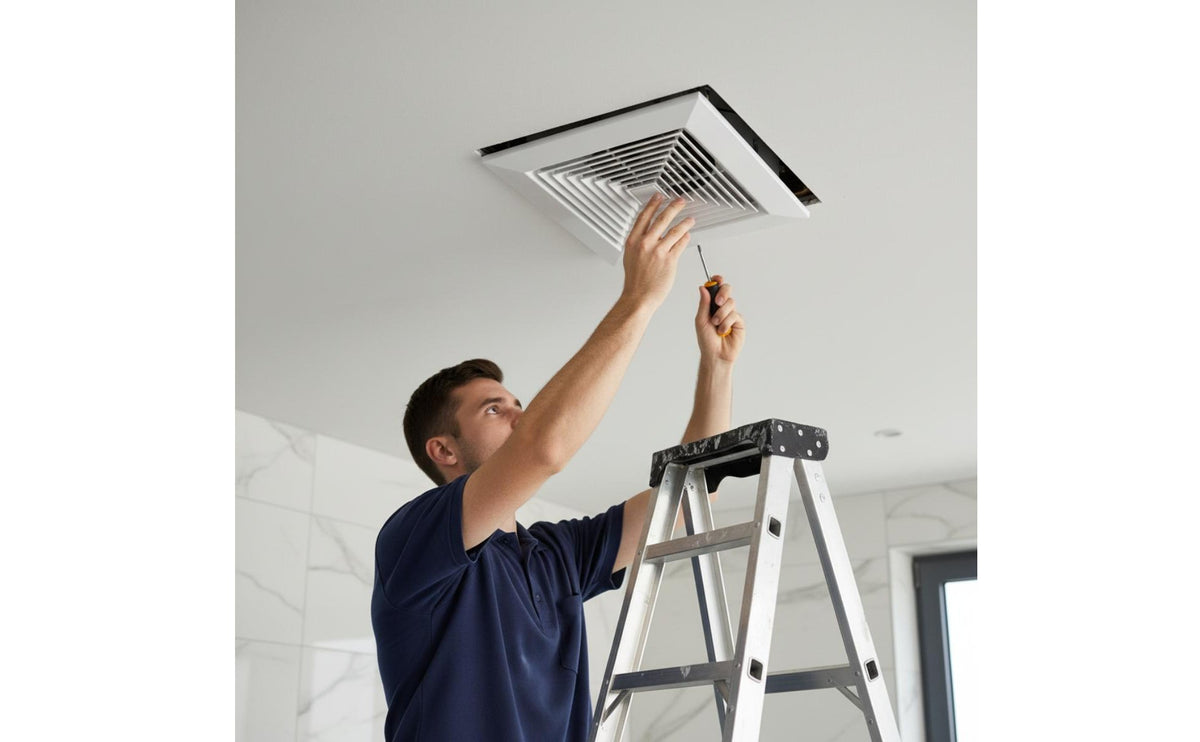 Quiet Ceiling Exhaust Fan Strong Suction Ceiling Vent Fan Pipe Connected Home Appliance High Air Circulation for Kitchen