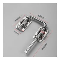 180 Degree Corner Door Latch Thickened Home Hardware Heavy-Duty