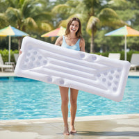 Buoyant Tray Rectangular Inflatable Pool Tray PVC Cup Holder Float