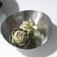 Metal Fruit Dish Stainless Steel Serving Bowl Dining Table Decor for Living Room