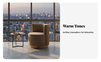 Rotating Vanity Chair Minimalist Design Plush Rotating Armchair Elegant Design Soft Upholstery for Women, Girls, Bedroom