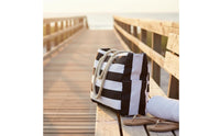 Waterproof Large Beach Bag Lightweight Women's Beach Tote Foldable Rope Handle Carryall Easy to Clean for Families, Pool, Travel, Vacation