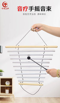 Yoga Sound Therapy Wind Chime, Indian 9-Tone Hand Chime, 7-Tone Hand Chime, Portable Sound Healing Instrument