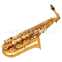 SLADE Alto Saxophone Eb Brass Body White Shell Keys Frosted Finish Gold Premium Set