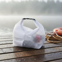 Large Capacity Waterproof Mesh Travel Bag Stain-Resistant Mesh Wash Bag Lightweight for Swimmers, Beach