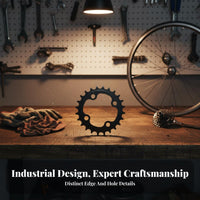 Cycle Chain Gear Aluminum Alloy Bike Crankset Gear Steel Construction Mountain Bike Chainwheel for Cyclists, Biking
