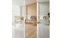 Freestanding Folding Drying Rack Space-Saving Foldable Drying Rack Portable Furniture Compact for Balcony