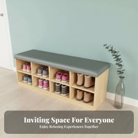 Tufted raiseTop Ottoman Multifunctional Storage Bench hardwood Wood Frame