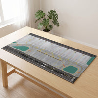 Airport Layout Mat with Landing Strip Realistic Airport Display Base Large Board for Aviation Diorama