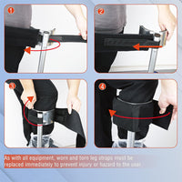 Adjustable Drywall Stilt Straps New Thick Pad Stilt Straps with Leg Straps for Various Single-Leg Stilts