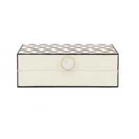 Dot Storage Box Rectangular Storage Box with Lid Compact Lidded Container for Home Decor