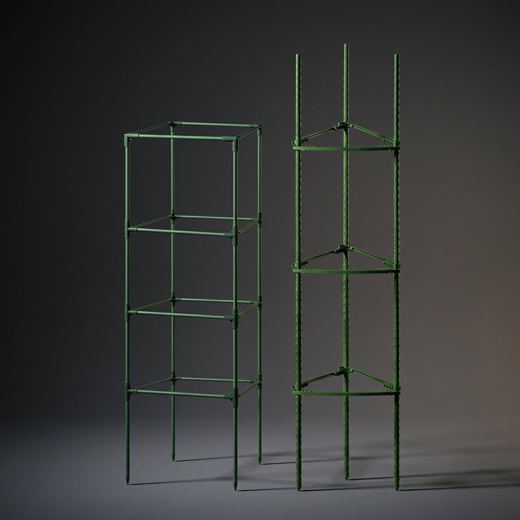 Garden Trellis for Climbing Plants Outdoor, Modular Assembly Garden Stakes and Plant Support, Anti-Rust Steel Stakes for Potted Plants