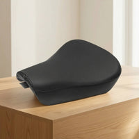 Motorcycle Seat Cushion Leather Motorcycle Seat Black Sturdy for Restoration Projects