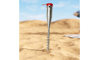 Patio Umbrella Anchor Rust-Resistant Spiral Ground Anchor Sturdy Umbrella Base with Installation Rod for Backyard