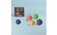 4 Pieces Sensory Ball Set Soft Textured Ball Set Sensory Balls Squeezable Textured Balls Tactile for Babies, Nursery, Bath Time