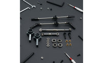Front and Rear Axle Set Constructed Metal Axle Upgrade Kit Steel Gears for Modders