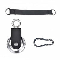 Heavy Duty Gym Pulley System Bracket Low Noise Wall Mounted Pulley Wheel Strength Training Accessory