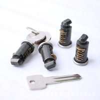 R&D Engineering Vehicle Fuel Tank Cap Turn Lock Core, Zinc Alloy, Blade Lock Core