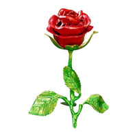 Rose incense Burner Alloy Rose Scent Holder Elegant Decorative Ornament for Desk
