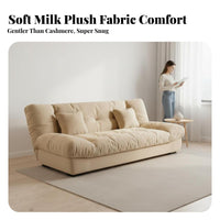 French design fluffyLike Folding Sofa Bed double-purposeUse transformable Couch Space-Saving Home Seating firm density Foam for Apartment Dwellers, Students, Homeowners, Living Room, Small Apartments, Studio, Lounge Area