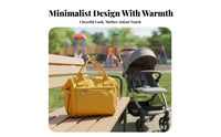 Pram Diaper Bag Multiple Compartments Convertible Diaper Bag Water-Resistant Oxford Material Multifunction Nappy Tote for New Moms, Daily Outings