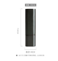 DIY Square Metal Aluminum Black Gray Men's Lipstick Mold 12.1mm Silicone