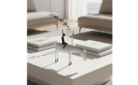 Black and Pale Horse Sculpture Minimalist Abstract Horse Figurine Zinc Alloy Home Decoration for Living Room
