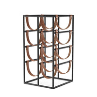 Grape Rack with Leather Straps Sturdy Countertop Grape Rack Stylish for Home Bar