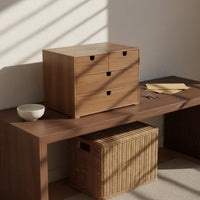 Desktop Drawer Organizer Space-Saving Wood Drawer Organizer Wood Desk Storage Box for Study
