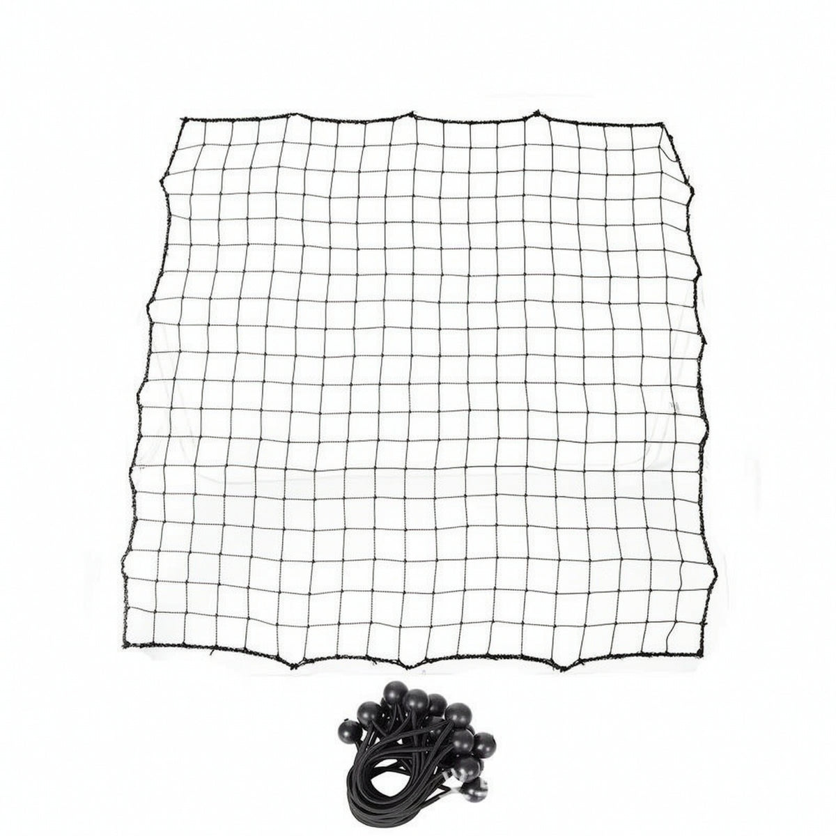 Black Replacement Net with Elastic Buckles Wear-Resistant Soccer Rebounder Net with Elastic Ropes Heavy-Duty Multipurpose for Coaches, Backyard