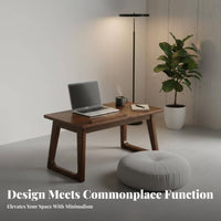 Foldable mat-design Table Japanese design Floor Desk Space-Saving for Bedroom, Adults