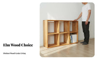 Mortise and Tenon Joinery Solid Wood Cube Shelf Versatile Placement Wooden Cube Bookshelf Rounded Corners Wooden Grid Bookshelf Removable Back Panels for Homeowners, Apartment Dwellers, Living Room, Bedroom, Office, Balcony
