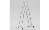 Multi-Purpose Four-Fold Ladder Aluminum Articulated Ladder Foldable Folding for DIYers, Home Maintenance