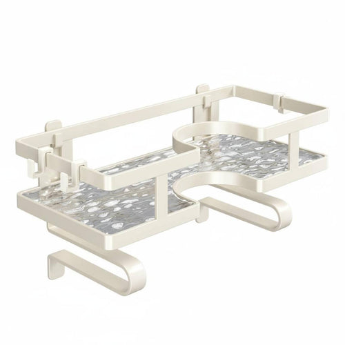 Over the Toilet Storage Rack Waterproof over the Toilet Storage Shelf Easy to Assemble No Tools Needed for Assembly Washroom Organizer for Renters