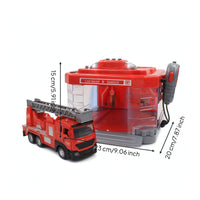 Spray Car Wash Garage with Alloy Car Interactive Playset Screenunplugged Toy Realistic for Toddlers