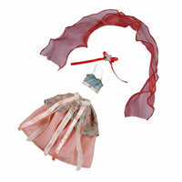 1/6 BJD Doll Dress Set Draping Gauzy Material BJD Doll Outfit Ribbon Detail