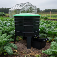 Worm Composting Bin Four Legs Stacked Compost Bin Black Plastic for Gardeners