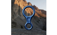 8-Shaped Descender 35 kN Strength Rappel Belay Device Smooth Rope Action Climbing Gear for Rappelling, Mountaineering